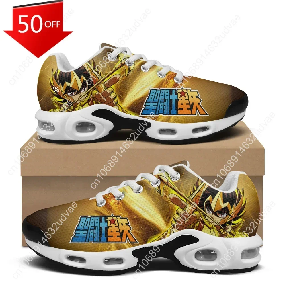 Saint Seiya Air Cushion Sneakers Mens Womens Teenager Lightweight Sports shoes High Quality Custom Leisure Mesh Sneaker