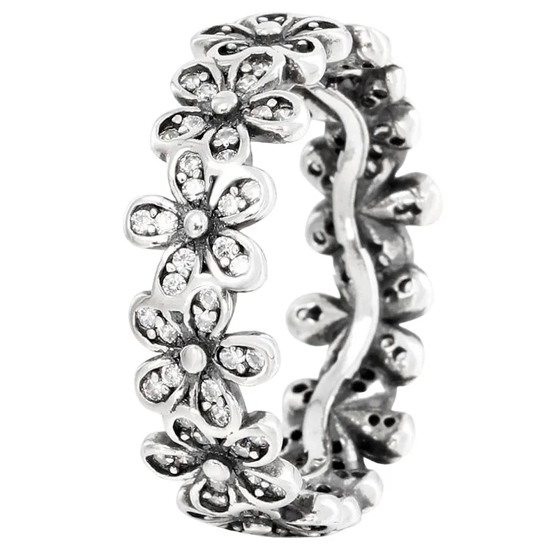 925 Sterling Zilveren Ring Stapelbare Liefde Harten Boog Oor Van Tarwe Eeuwig Gevlochten Lente Bloem Kroon Ring Voor Vrouwen Diy Sieraden