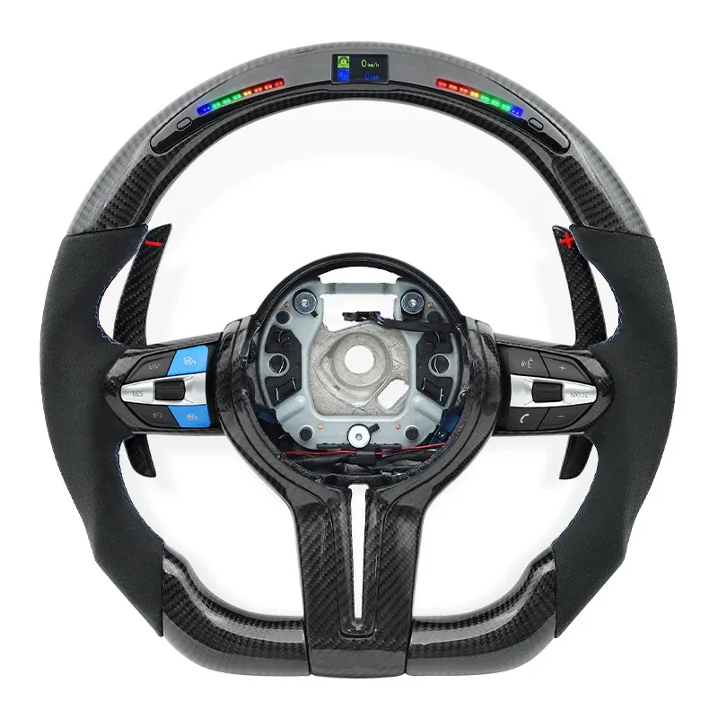 

For BMW M F01 F06 F07 F10 F11 F12 F13 F14 F15 F16 F22 F30 F80 F82 X3M X4M X5M X6M M2 M3 M4 M5 M6 Carbon Fiber LED Steering Wheel
