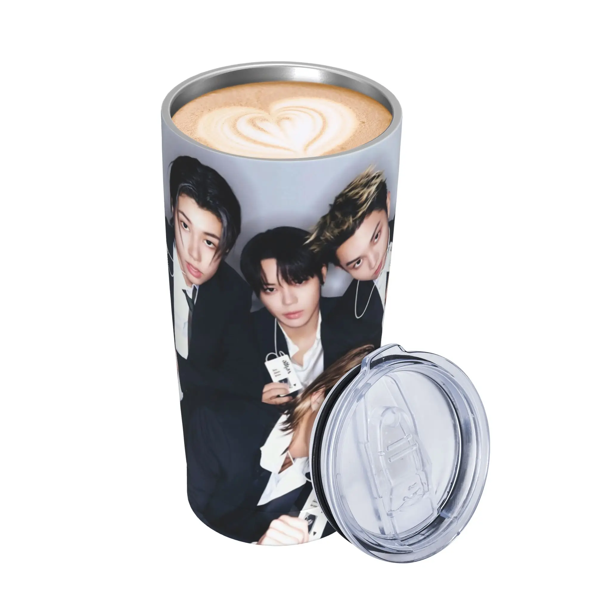Kpop Group Lngshot  Insulated Tumbler with Straws  Vacuum Coffee Mugs Office Home Car Bottle Cups 20oz
