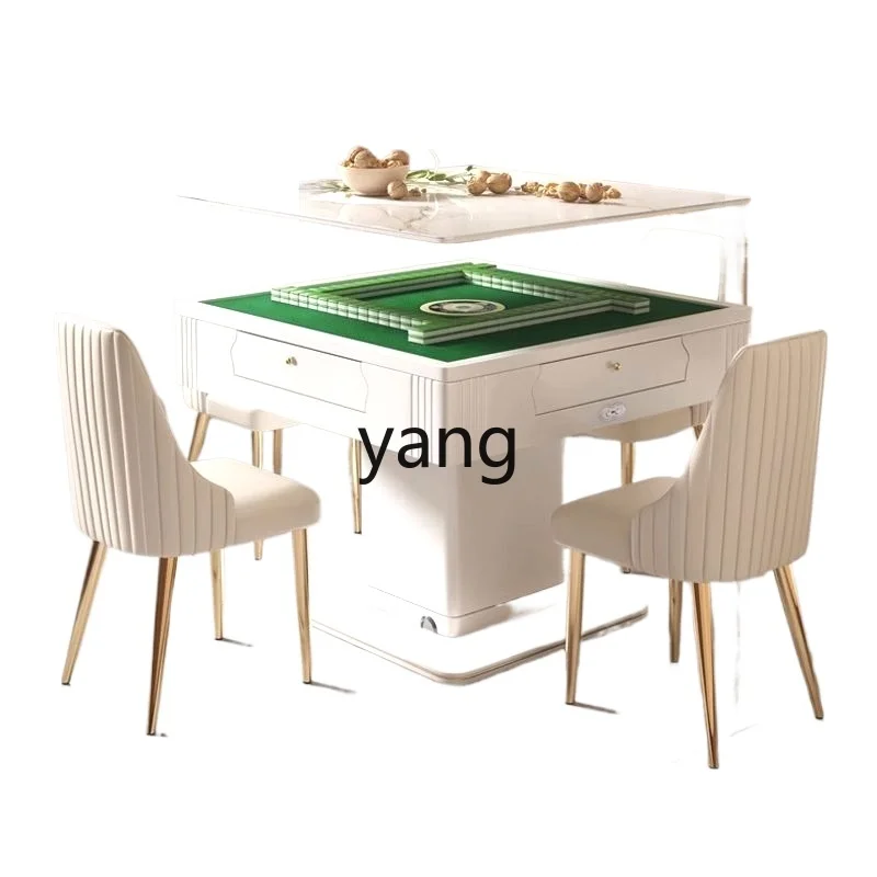 CX Multifunctional Mahjong Coffee Table Mahjong Table Stone Plate Integrated Three-Purpose Electric Modern Automatic