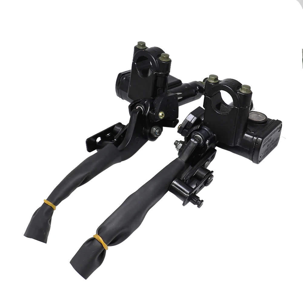 

1Pair Motorcycle Cylinder Hydraulic Brake Lever Clutch Lever Pump Left Right For Universal 50cc-250cc Dirt Bike ATV Four-wheel