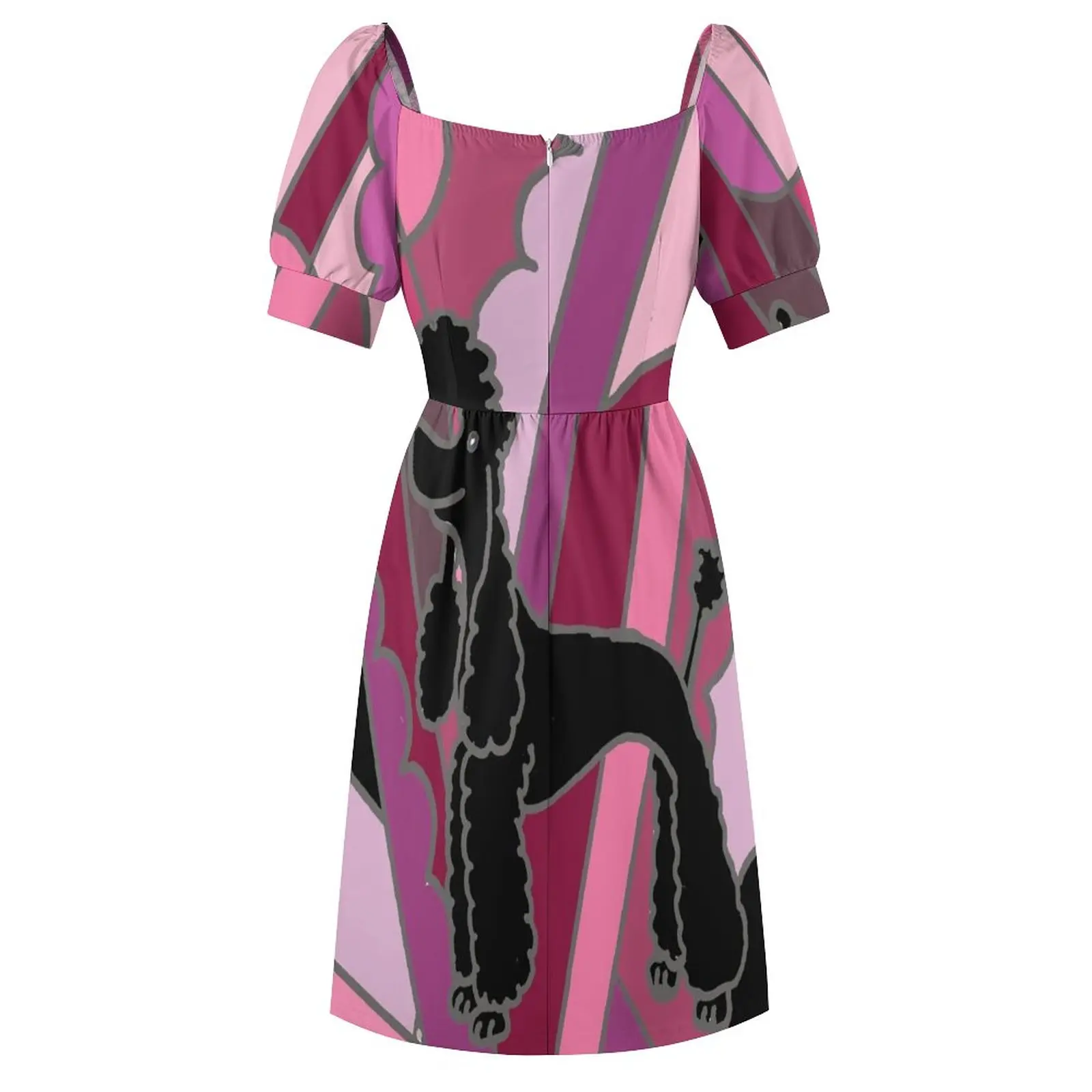 Cool Funky Black Poodle Abstract Art Sleeveless Dress summer dress womens 2023 women party dresses
