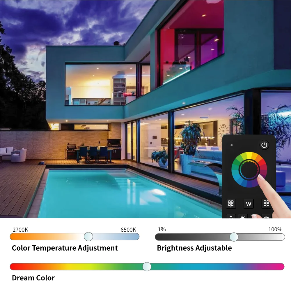 Controller per strisce luminose multizona Telecomando RF 2.4G + controller LED WIFI per controller LED wireless DC12-24V per strisce luminose