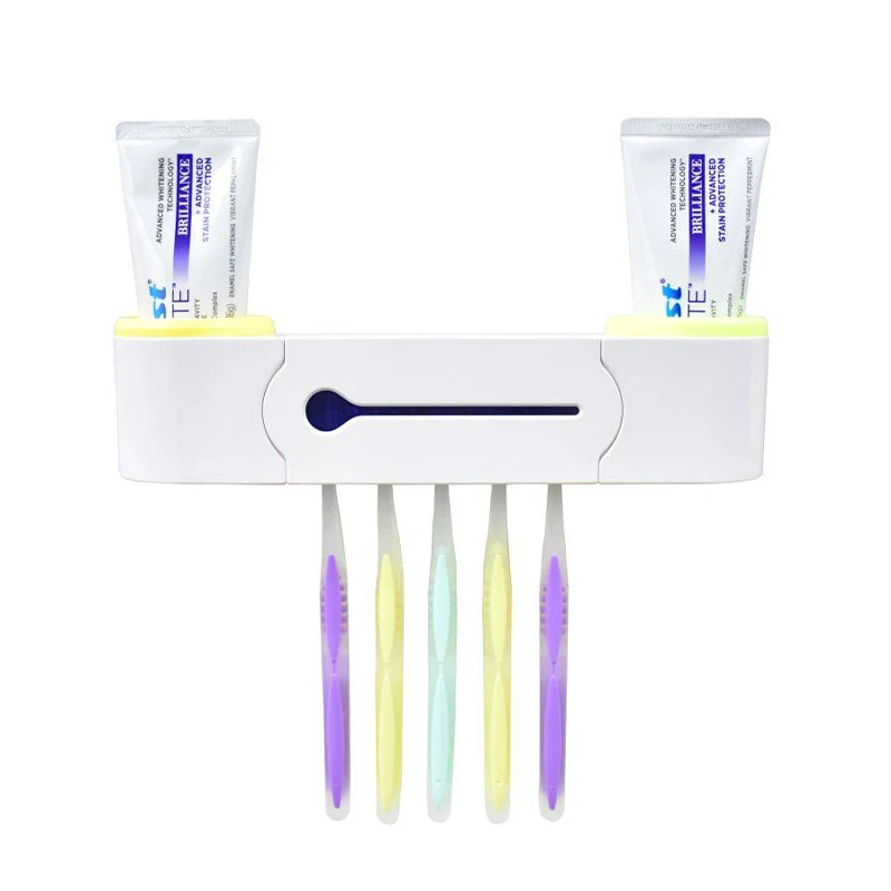 VVDental Multifunctional Toothbrush Holder UV Light Sterilization Automatic Toothpaste Squeezing Support Toothbrush Sterilizer