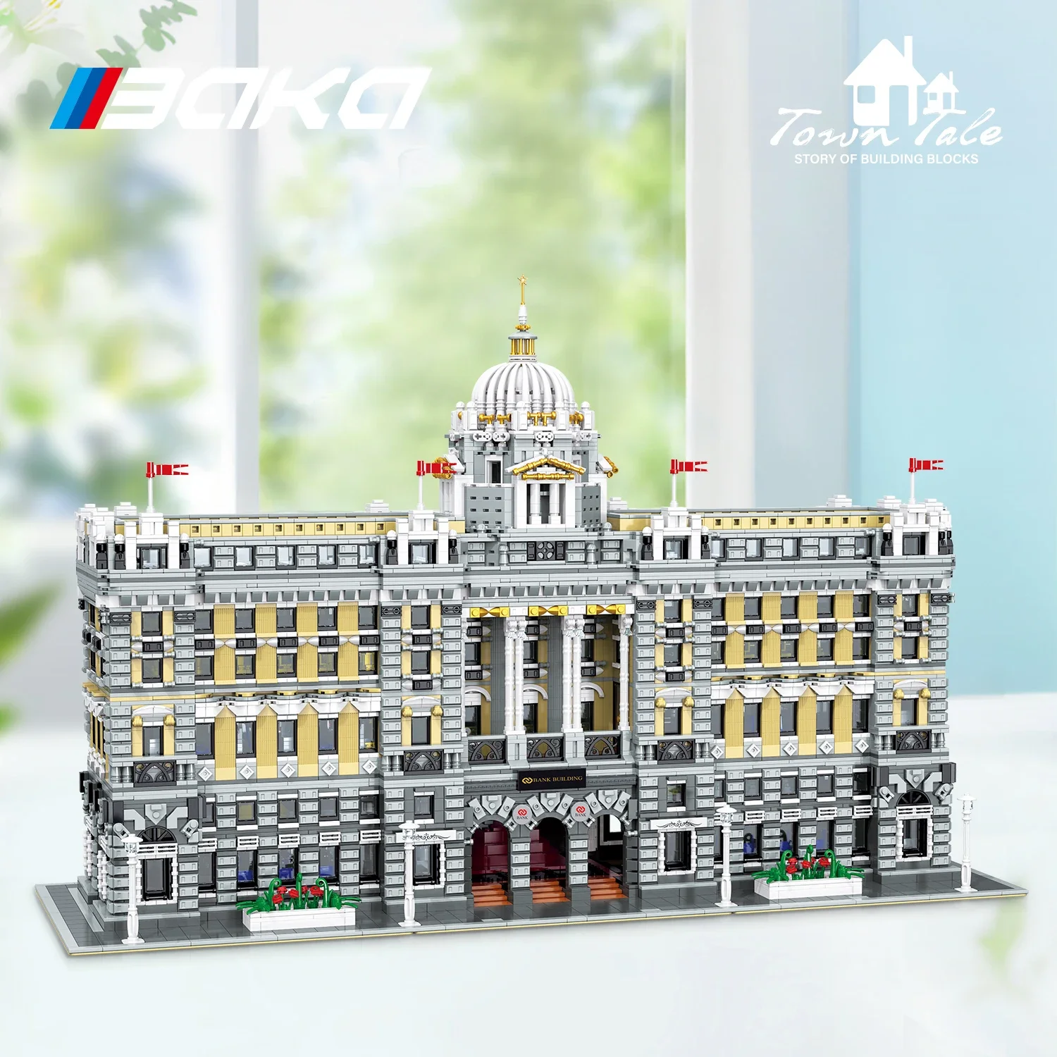 10423PCS MOC HSBC Bank Bouwstenen Wold Beroemde Iandmark Architectuur Modulaire Model Kit DIY Montage Speelgoed Cadeau voor Volwassen Kid