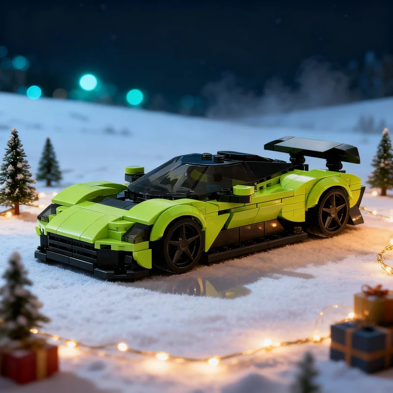

340pcs MOC Aston Martin Valhalla City Champions Model Building Blocks Toys Construction Education Christmas Gifts Brick Kids
