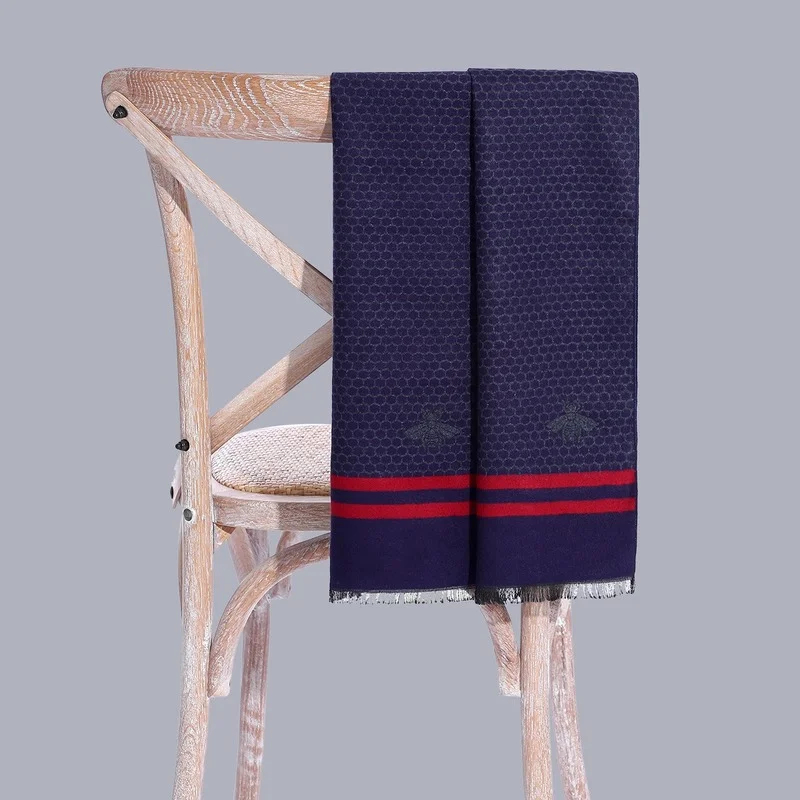 Luxury Scarf Men 2026 Brand Designer Scarves Autumn Winter Neck Soft Warm Long Letter Scarfs Female Shawl Foulard Femme