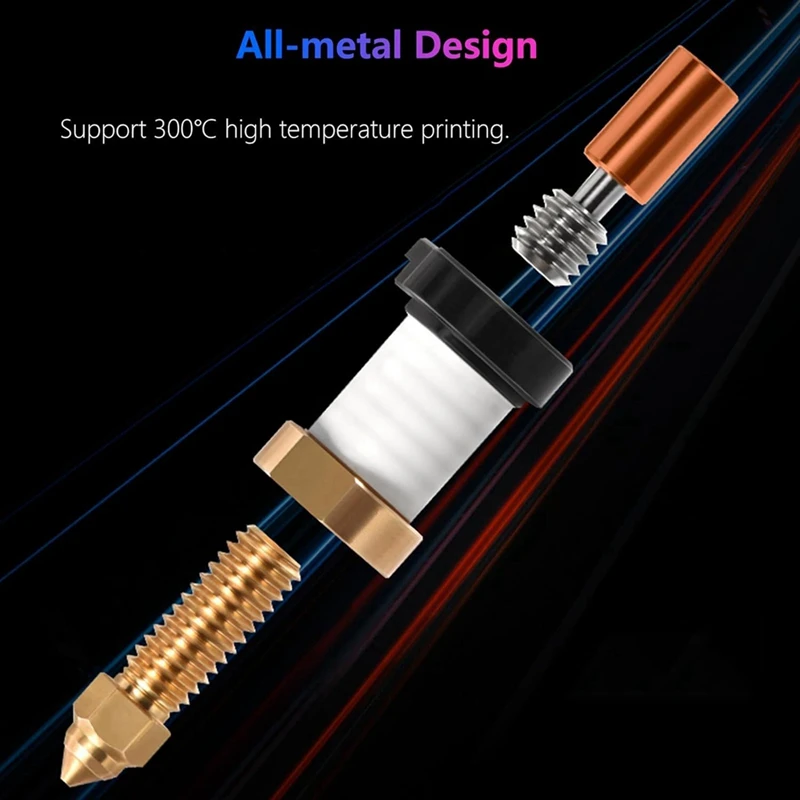 2PCS Hot End Kit For Creality Ender 3 V3 KE High-Speed Print Head High Thermal Conductivity 300°C Metal Extruder