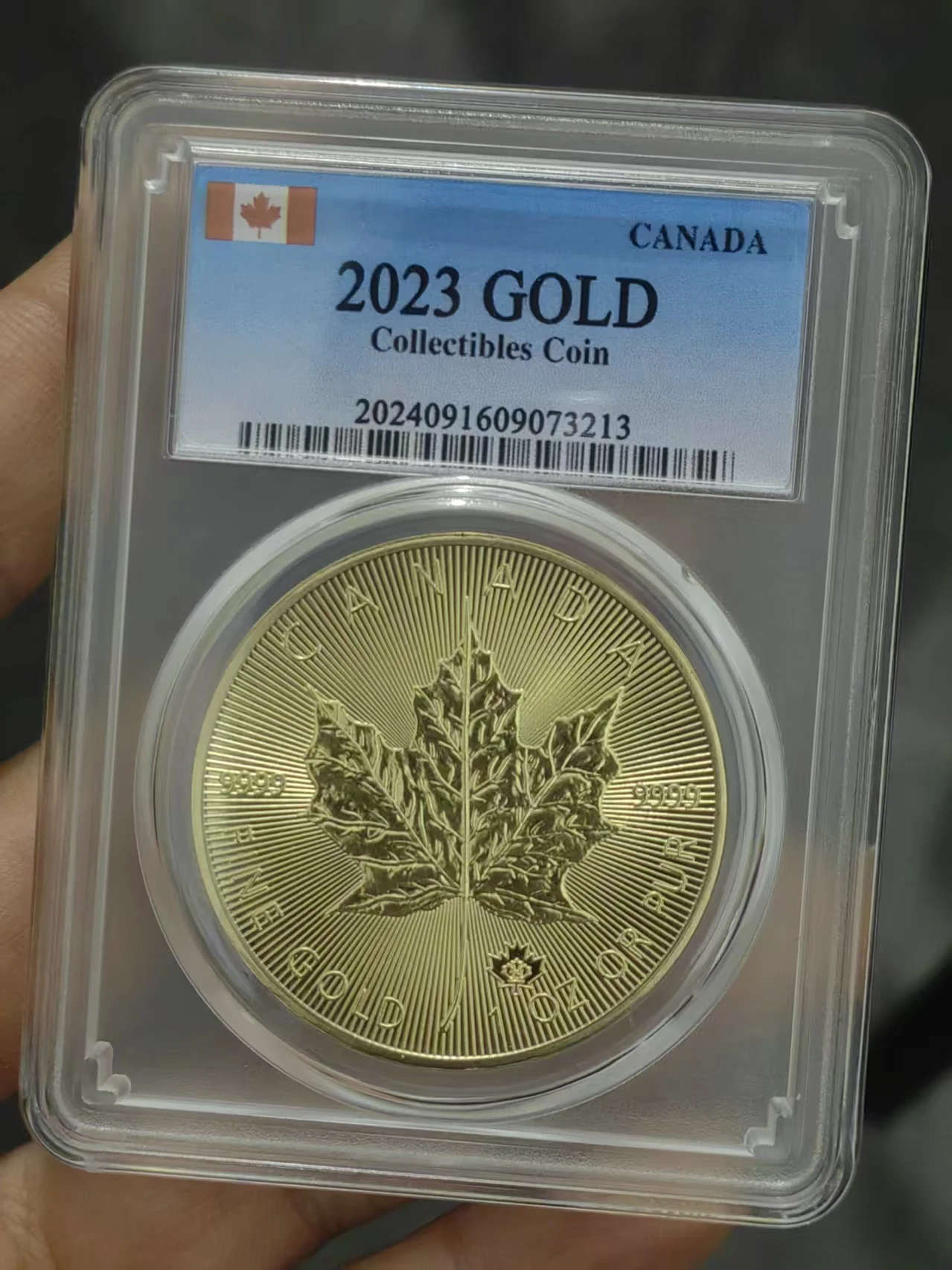 2023 عملات أوراق القيقب الكندية 1 أوقية عملات ذهبية وفضية مختومة في صناديق تخزين عالية الجودة عملات تحدي monedas