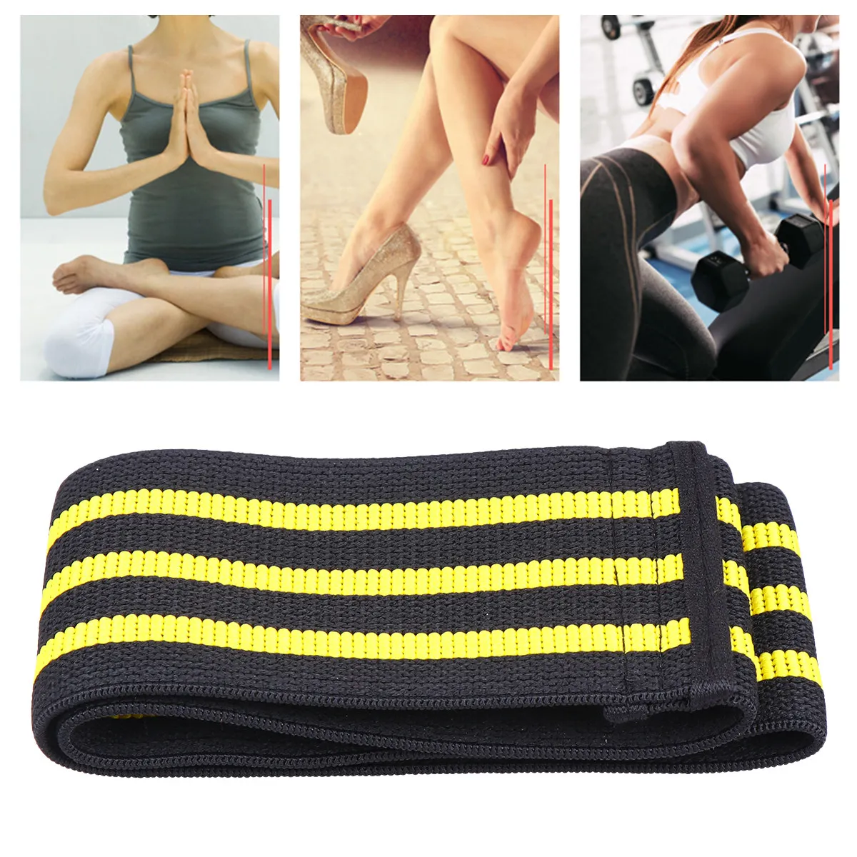 Buttock Resistance Band Size M Premium Elastic Hip Ring Suitable Home Outdoor Exercise Hip Abductions Squat Training Yoga