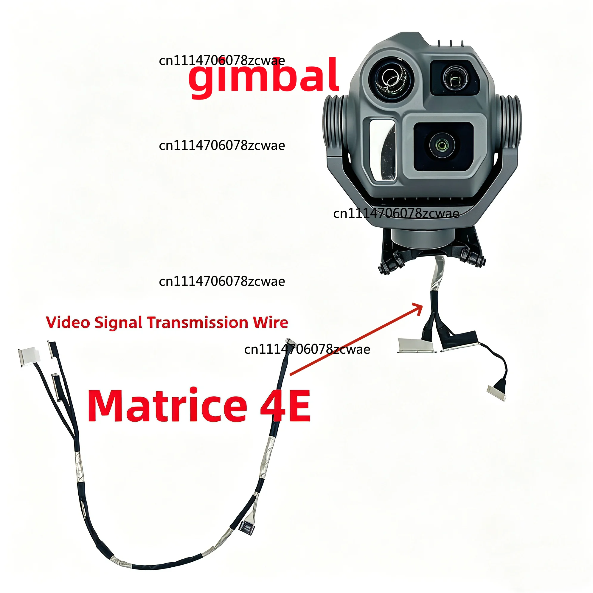 ZOCI-New Gimbal Signal Cable for Matrice 4E Camera Coaxial Line Video Signal Transmission Wire Replacement Repair Parts