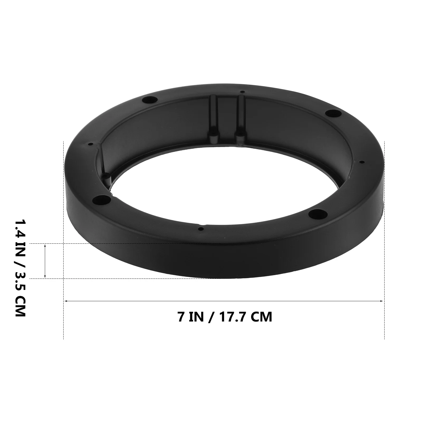 2 Stück 6,5 Zoll Autotür-Lautsprecher-Abstandshalter Kunststoff-Montageringe Adapterhalterungen kompatibel mit Auto-Audio-System-Lautsprecherkissen