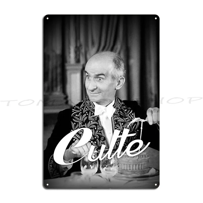 Regalos para amantes de la música: Letrero metálico vintage retro de Gendarme de Saint Tropez, decoración de pared para bar, garaje, póster de hojalata.