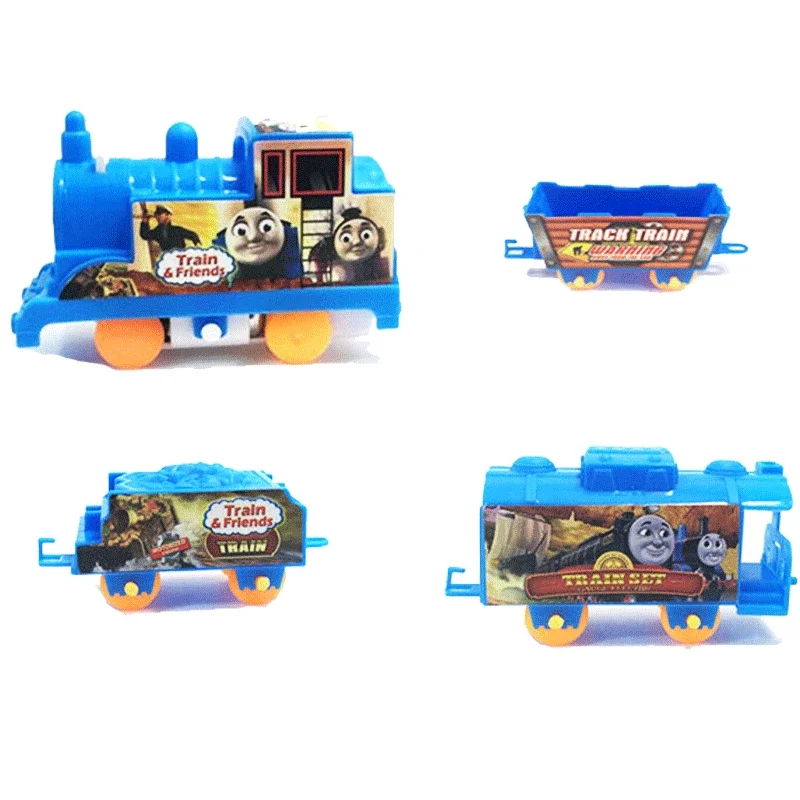 Thomas And Friends  Plastic electric Track Set Toys train Christmas gift toy for children belt three carriage tracks