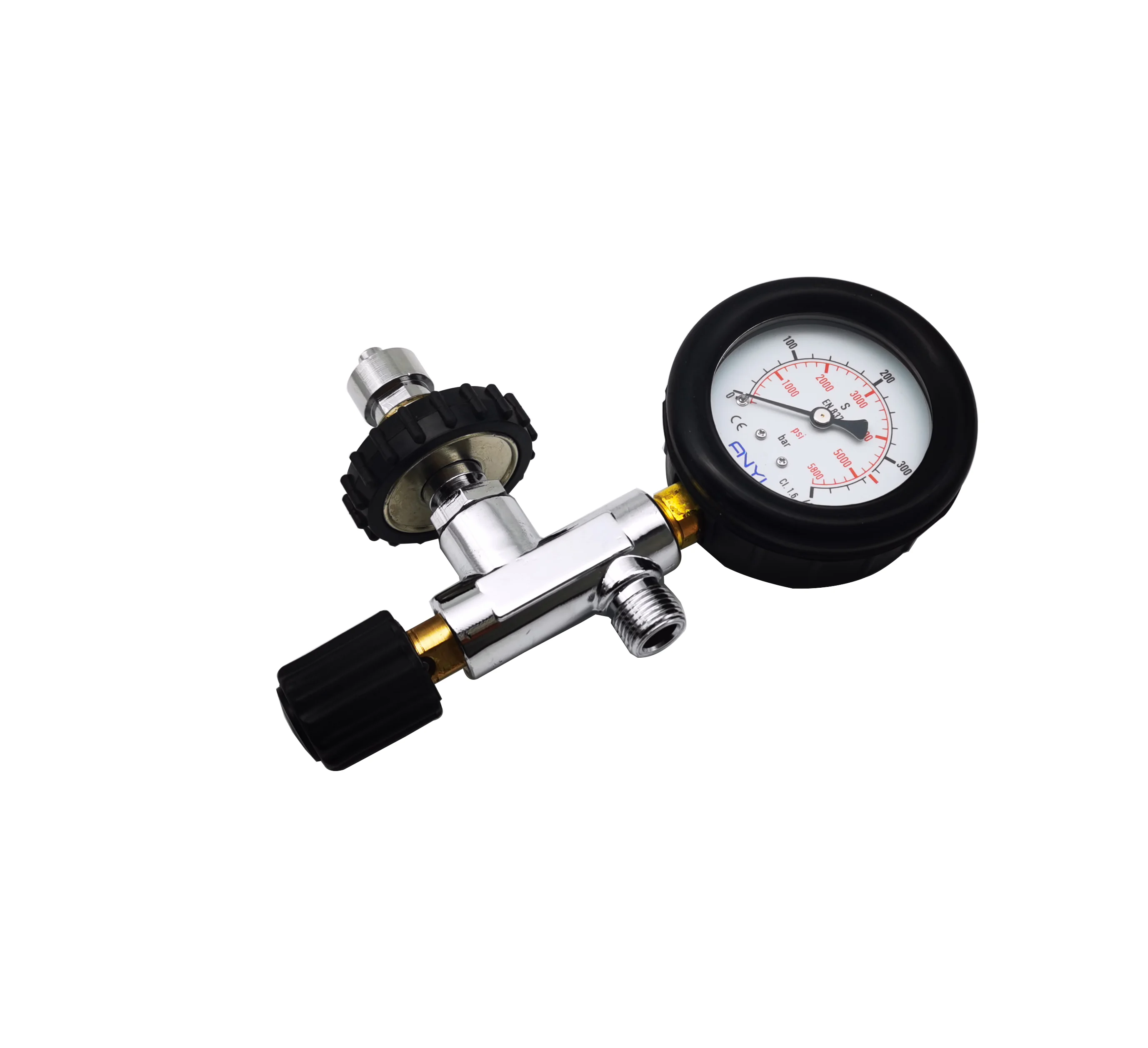 Hot Selling Charging Valve Scba Pressure Gauge For Fire Fighting Parts