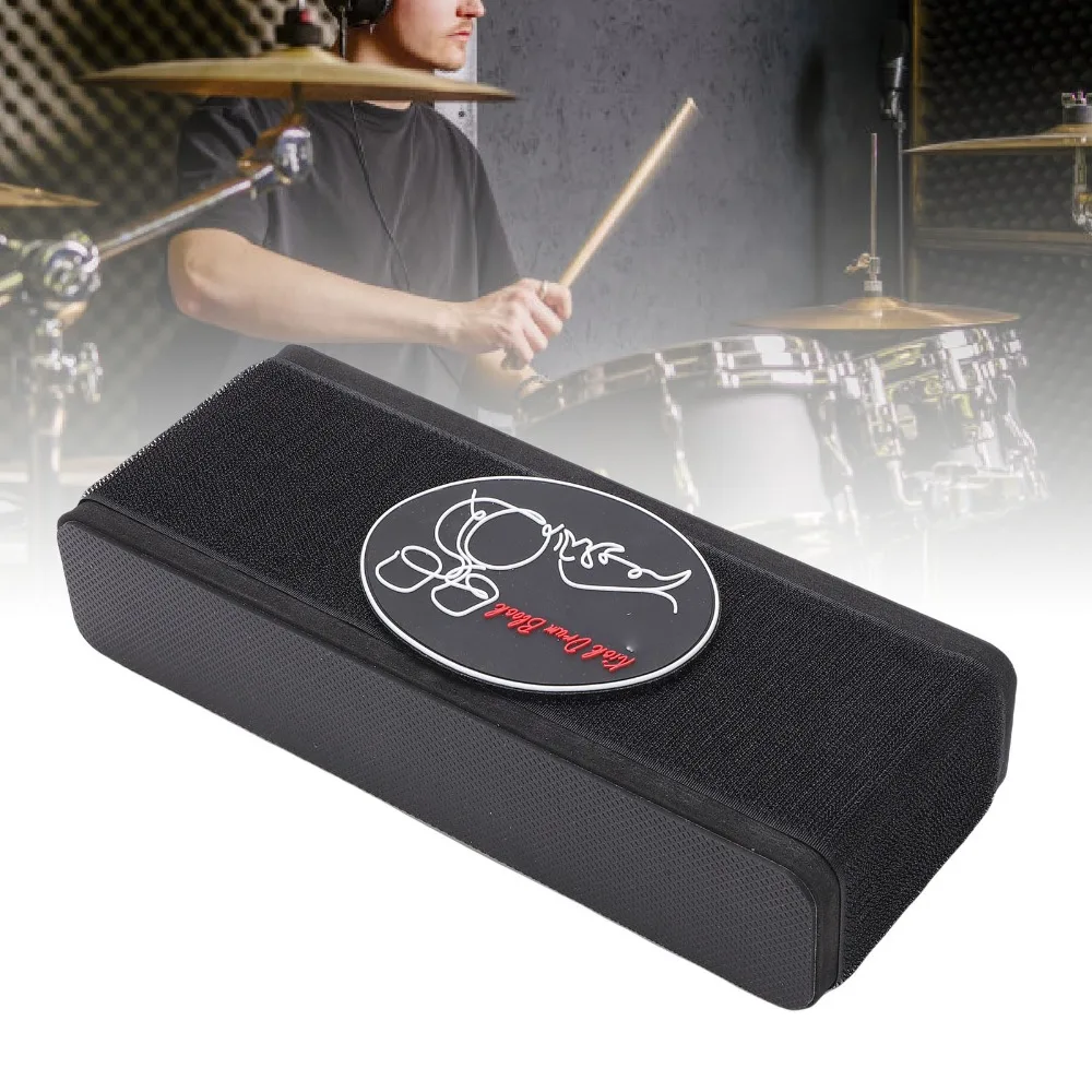 Premium High Hardness EVA+Rubber Bass Drum Anchor Black Drum Stopper Block Drum Rug Anchor Stage Performance