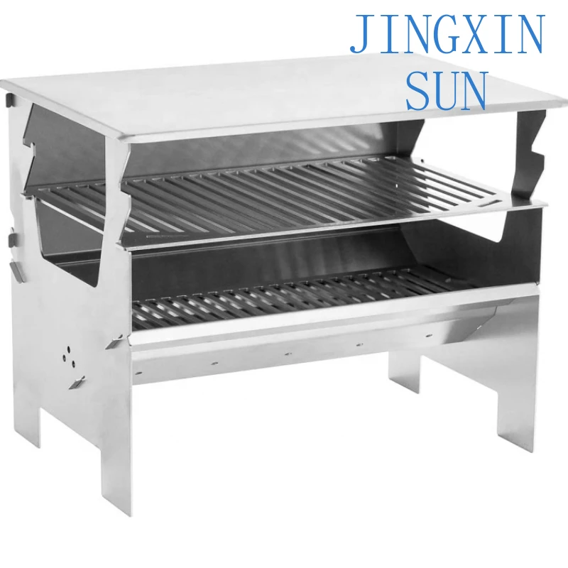customized accessories for the mobile mountable for camping hiking garden outdoor bbq stainless steel charcoal grill for sale