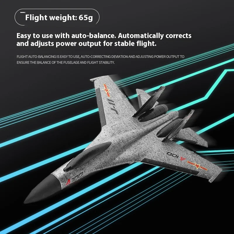 Su-27 J-11 Three Channel Fixed Wing Remote-Controlled Glider Model Airplane Remote-Controlled Toy Cool Boy Birthday Gift
