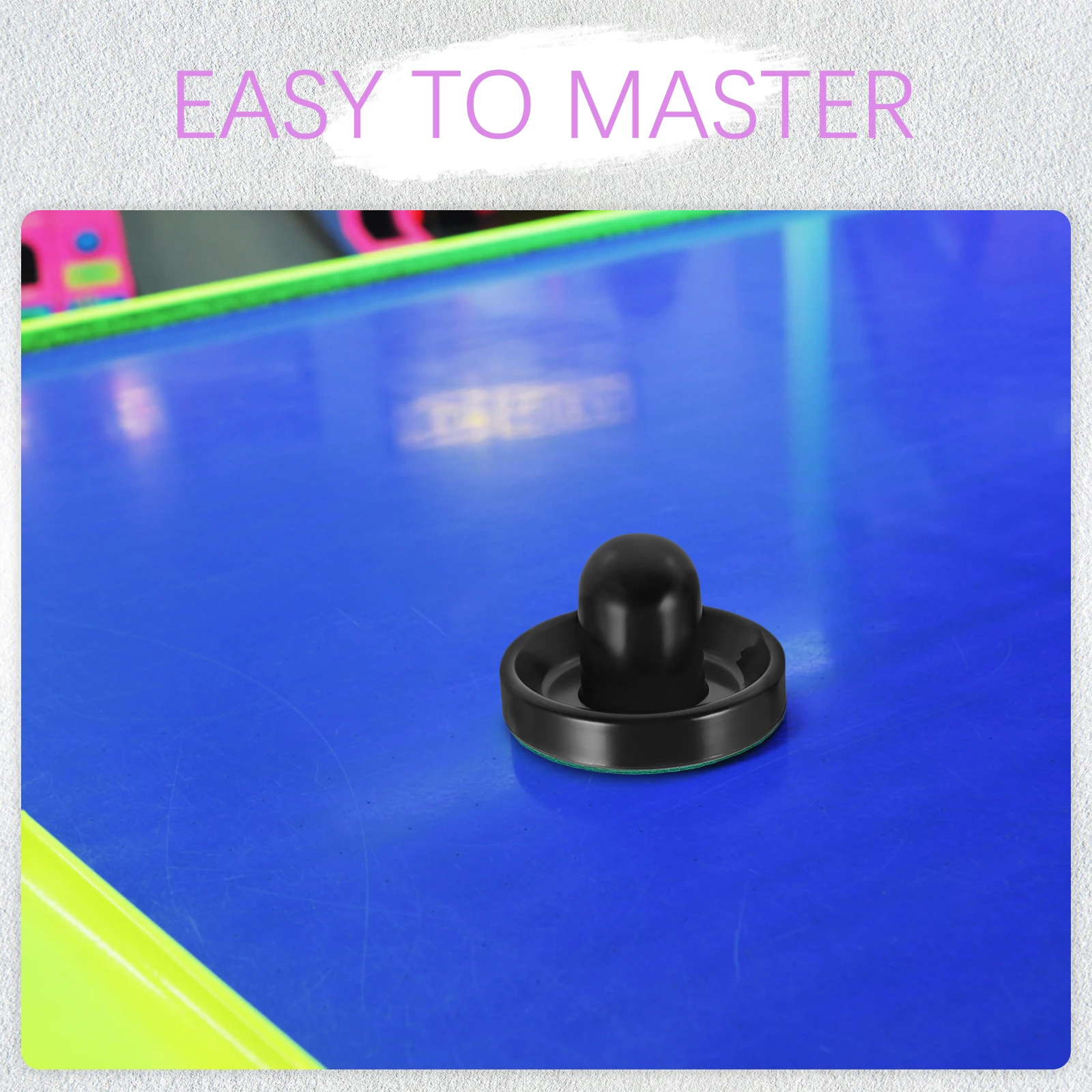 

1 set 96mm Plastic Air Hockey Black Purple Pucks Tabletop Accessories Replacement Parts Ice Hockey Supplies