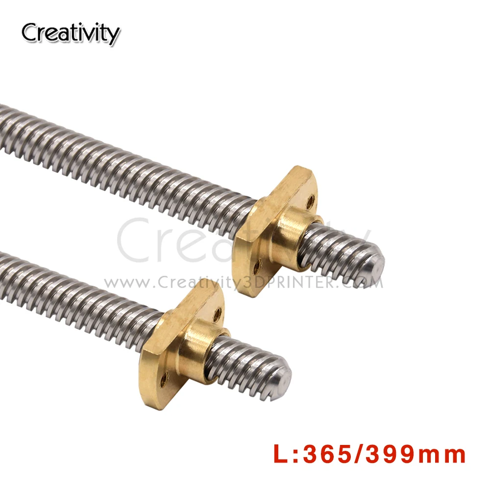 1PCS T8*8 Ender-3 V2 Lead Screw Z-axis Rods length 365MM 515MM 400MM Nuts for Ender-3 CR-10 CR-10S Ender-6 CR-6 SE I3 3D printer