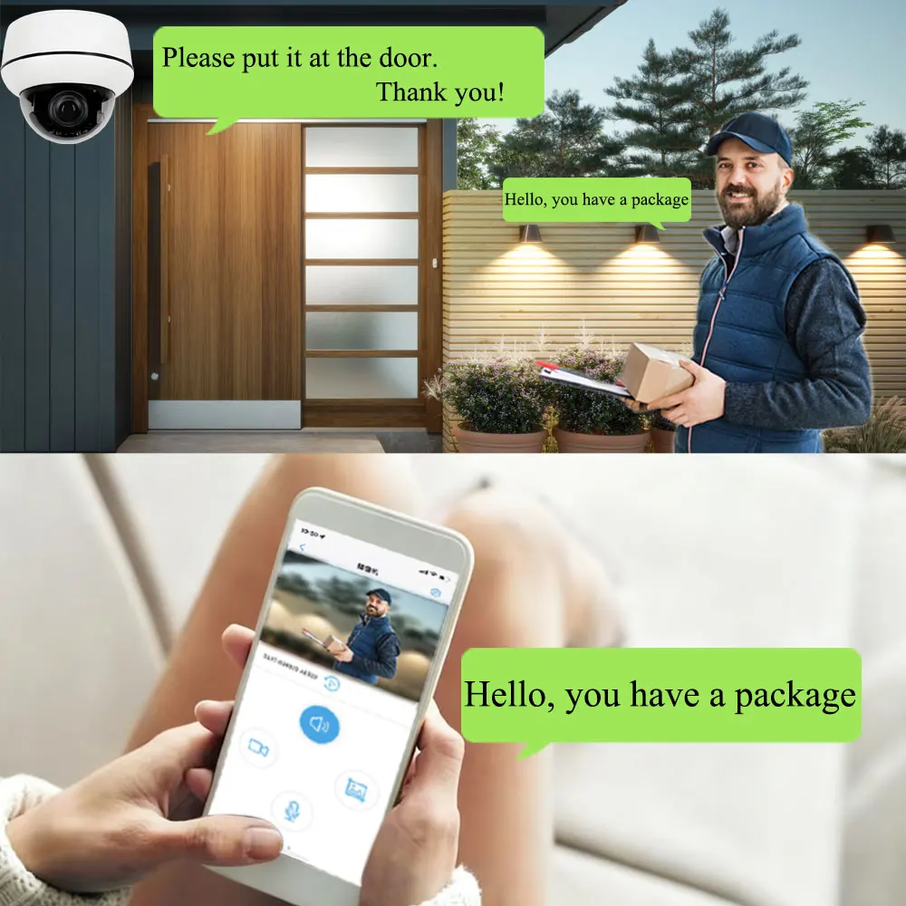 H265 So-ny335 5MP Wireless Security IP Camera Wifi PTZ Dome 5X Auto Zoom Humanoid Tracking Two Way Audio Outdoor With SD Card