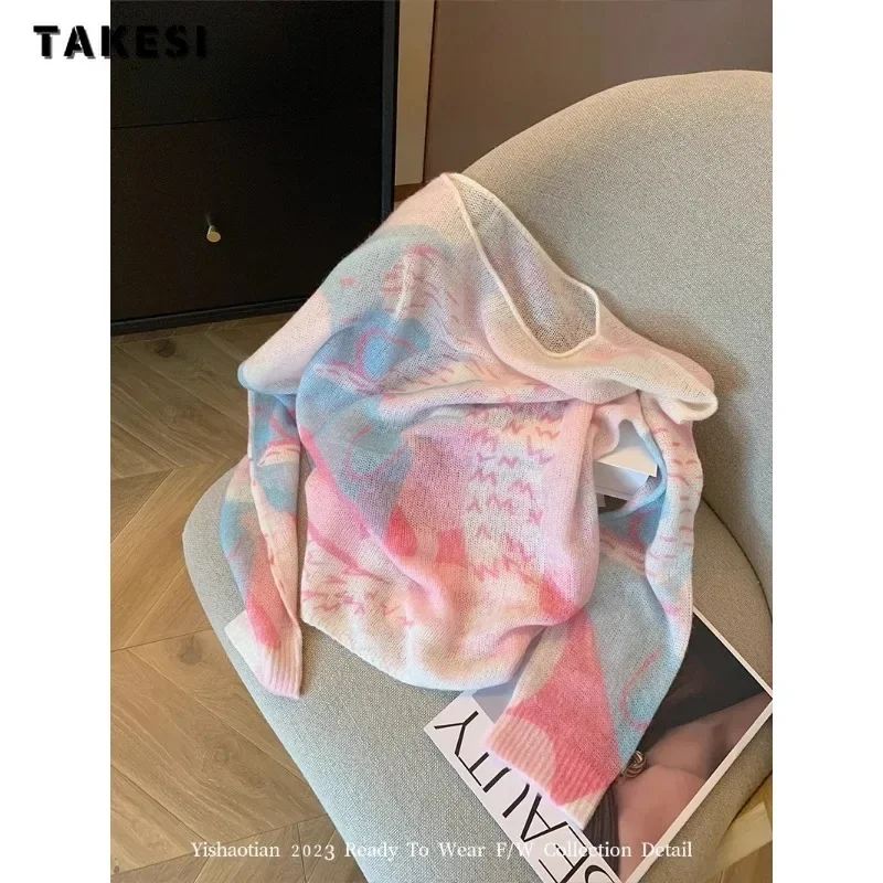 

2023 Winter Sexy Casual Tie Dye Printting Long Sleeve Round Neck T-Shirts Women Fashion Hotsweet Clubwear Style Sheath Tees Tops