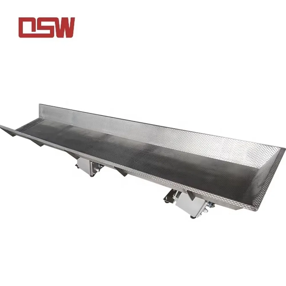 304/316 Stainless Steel Vibratory Feeder with Hole Design Engine Powered 1 Year Warranty for Mining Applications