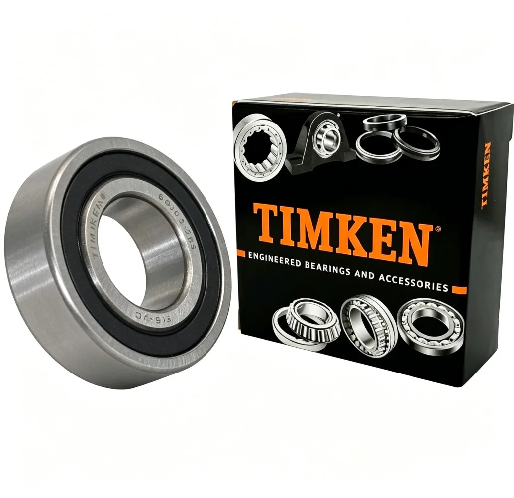 

2PACK TIMKEN 6003-2RS Bearings 17x35x10mm Pre-Lubricated Double Rubber Sealed Deep Groove Replacement Ball Bearings