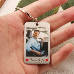 Personalized Color Picture Key Chain,Customized Stainless Photo keychain,Commemorative Gift,Suitable For Family,Boyfriend Gift