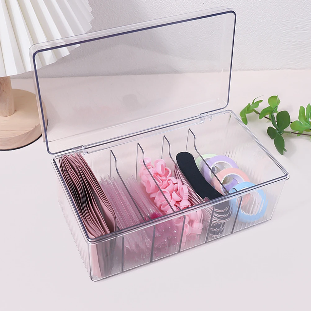 

Eyelash Storage Box Acrylic Makeup Tools Organizer False Eyelash Extension Holder Tool Case Desktop Container