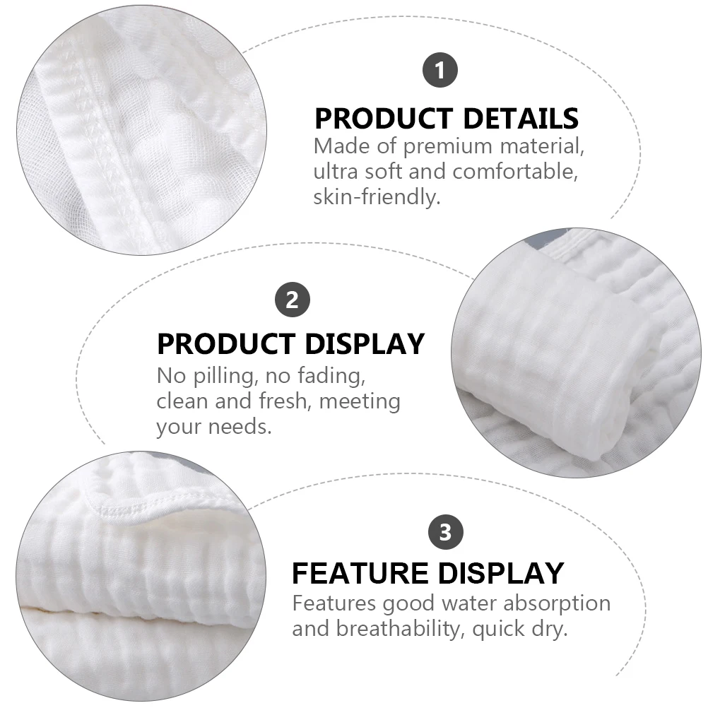 

2pcs Baby Cotton Bath Towel Comfortable Skin-Friendly Ultra Soft Breathable Quick Dry Healthy For Sensitive Skin Baby Blanket
