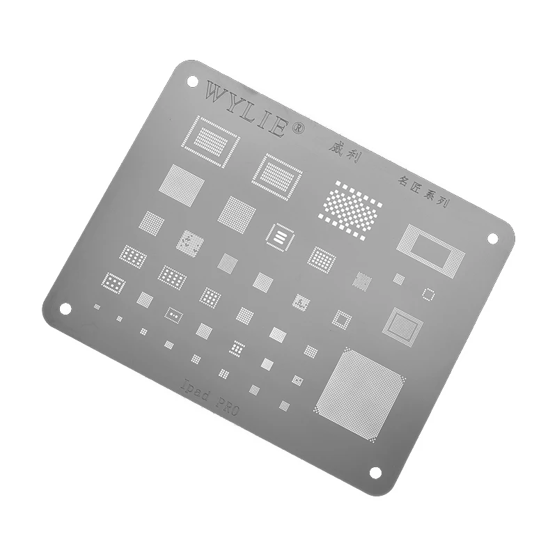 

Wylie BGA Stencil Reballing для ipad Pro 9,7 10,5 12,9 A1673 Bluetooth Audio WIFI NAND CPU RAM Power 339S00045 339S00109 IC Chip