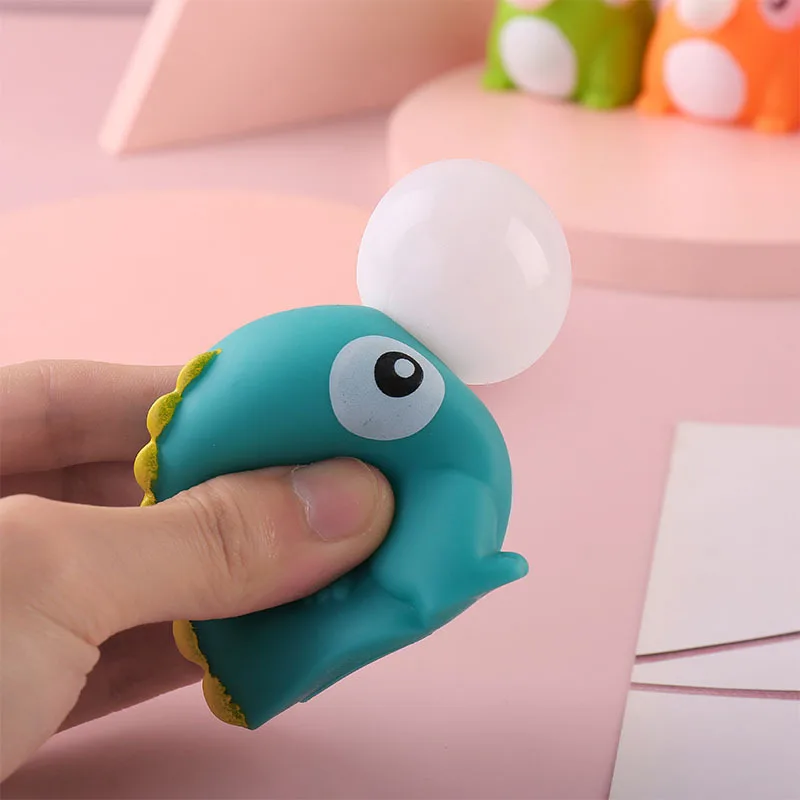 Peluche Animale Carino Palla antistress piccolo dinosauro sfiato bambola Giocattoli Abraact Morbido Appiccicoso Squishi Giocattoli antistress Regalo j85