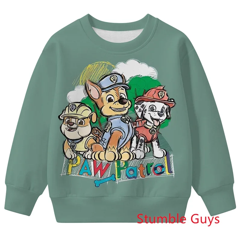 

Paw Patrol Kids Spring Autumn Hoodie Sweatshirt Cartoon Anime Boys Girls Long Sleeve Casual Autumn Clothes