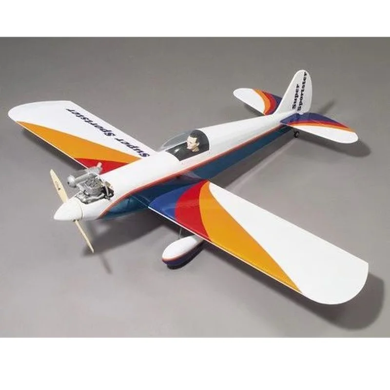 Grandes aviones Super Sportster 40 ARF Entrenador deportivo de ala baja Avión RC Avión de hobby ARF de madera precubierto para pilotos principiantes
