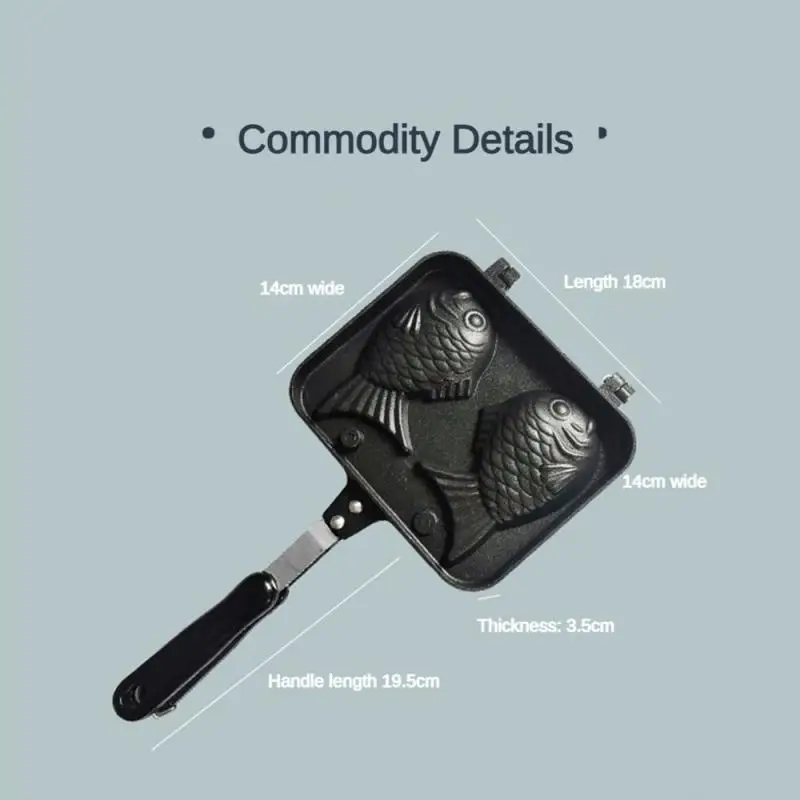 Waffle Taiyaki Mold Black Waffles Taiyaki Octopus Balls Not Easily Deformed Household Products Takoyaki Hot Pot Pan Pancake Pan