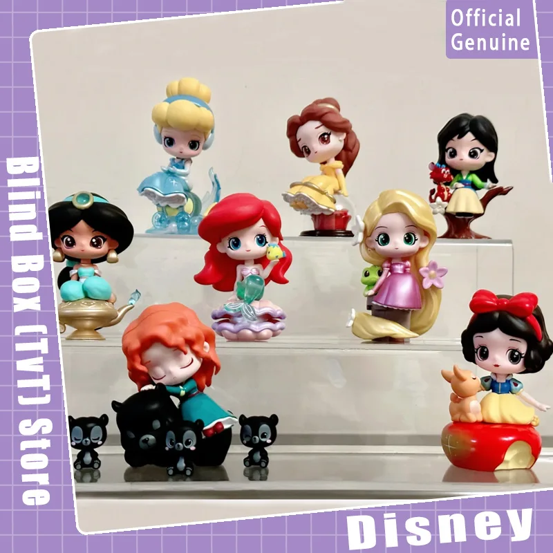 

Подлинная серия Disney Princess Fairy Town, слепая коробка, загадочная коробка, трендовые игрушки-сюрпризы, подарок на день рождения для девочек, коллекция фигурок