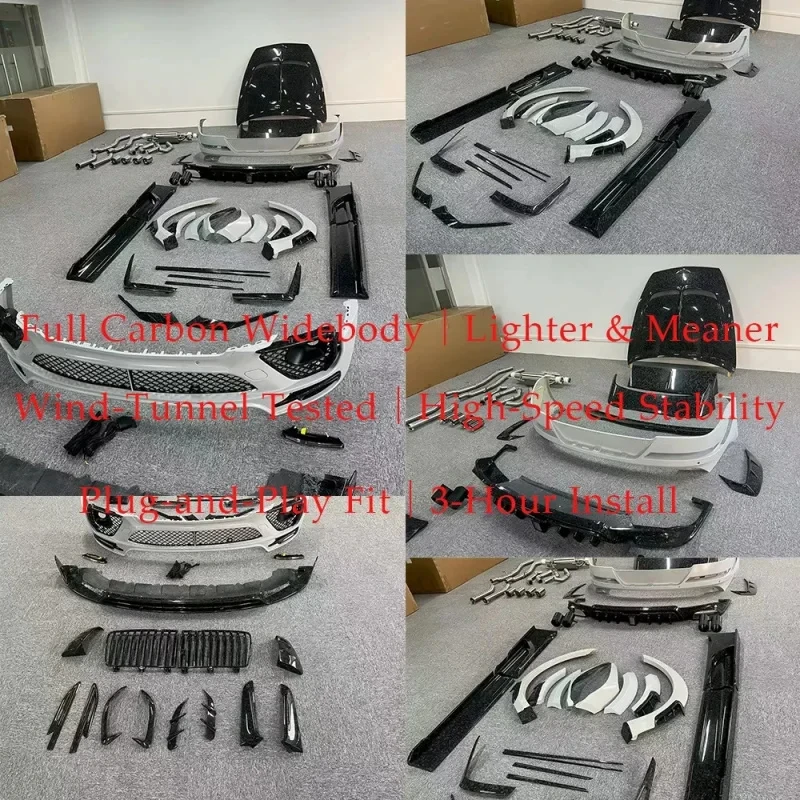 for CS 2021-2024 Upgrade MSY Front & Rear Bumper Grille Wide Engine Hood with Car Bodykit Bentayga New Condition