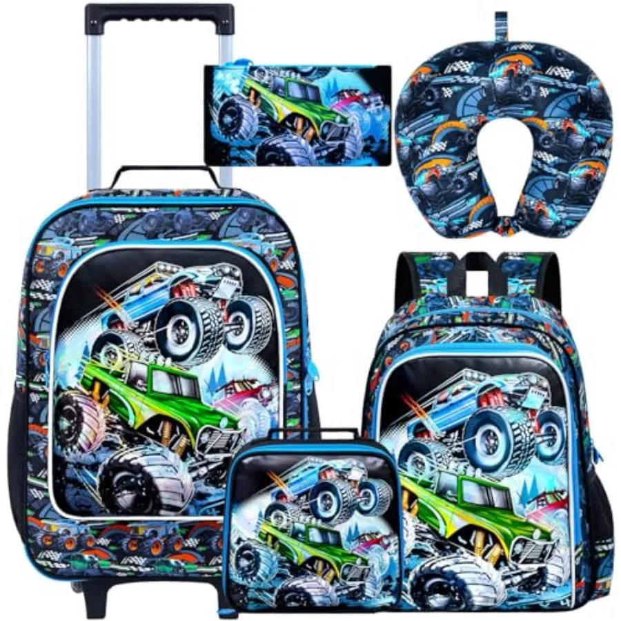 

WZLVO Luggage for Boys and Girls, Cute Dinosaur Unicorn Rolling Wheels Suitcase for Toddler