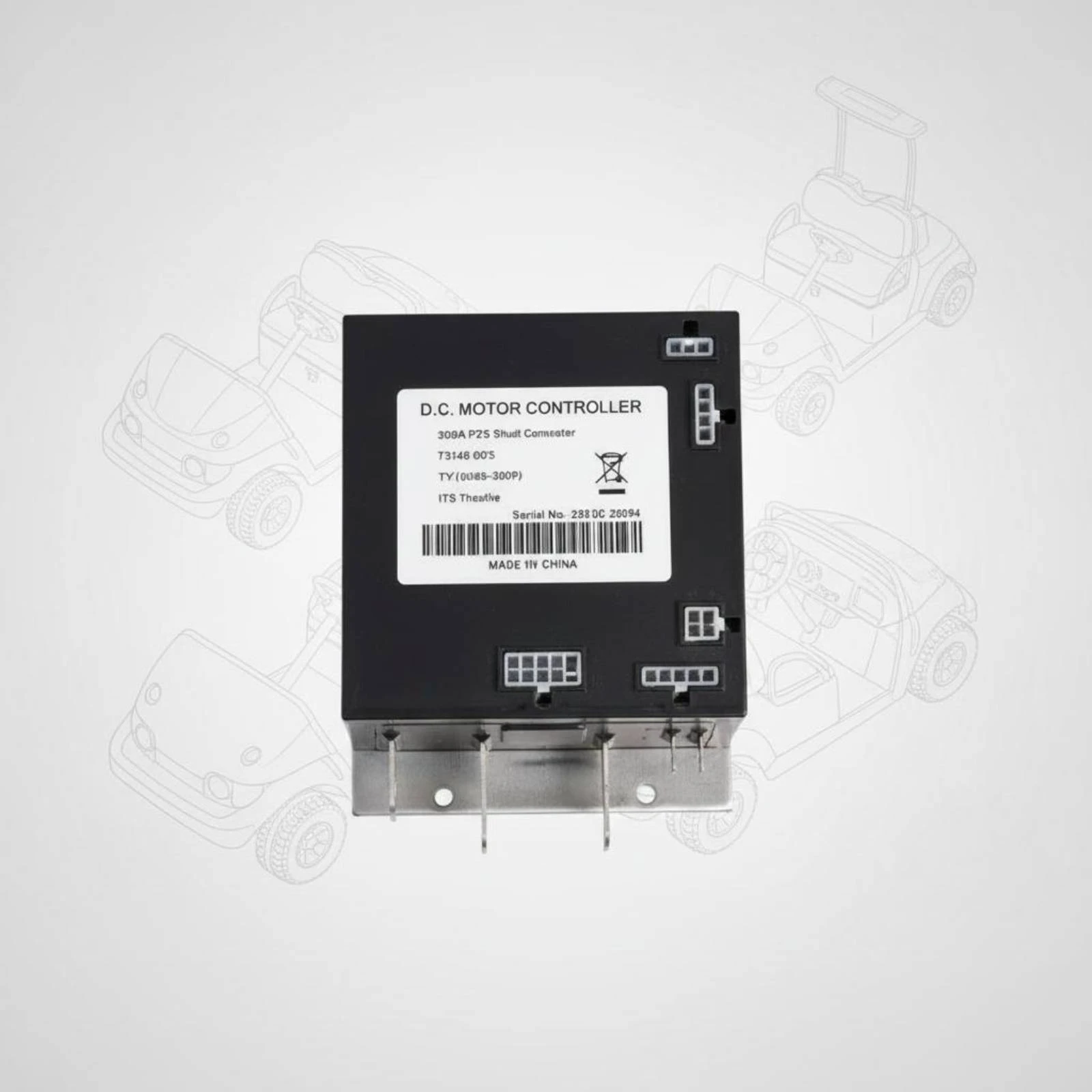 

36V 350A Speed Controller ITS Throttle Input 36V Golf Vehicle Controller Vehicle Part Aftermarket Replacement Easy Installation