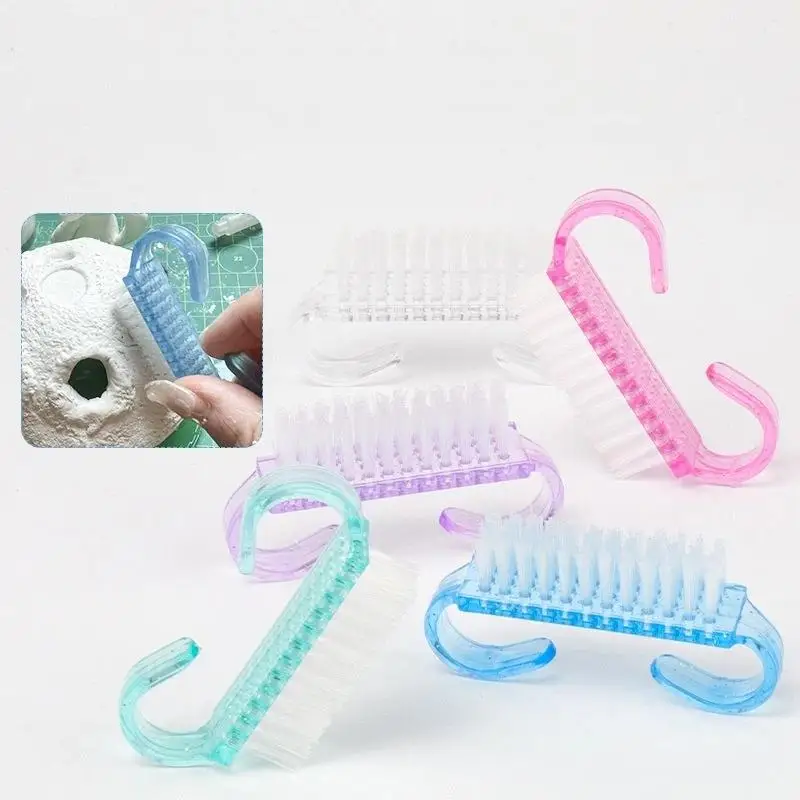 New Nail Cleaning Brush Set Dust Removal Small Brushes Nail  Cleaning Tool Manicure Tools Single Item Pack