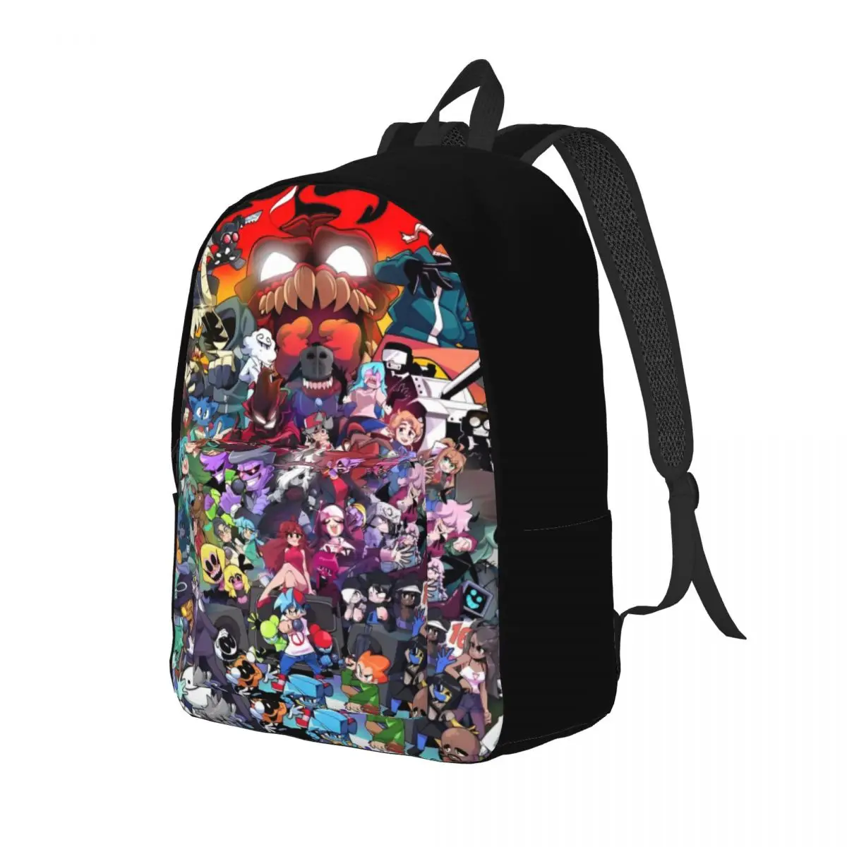 Friday Night Funkin Cool mochila con bolsillo para hombres y mujeres, bolsa de hombro para computadora portátil, negocios para estudiantes, juegos FNF, Gamer Daypack