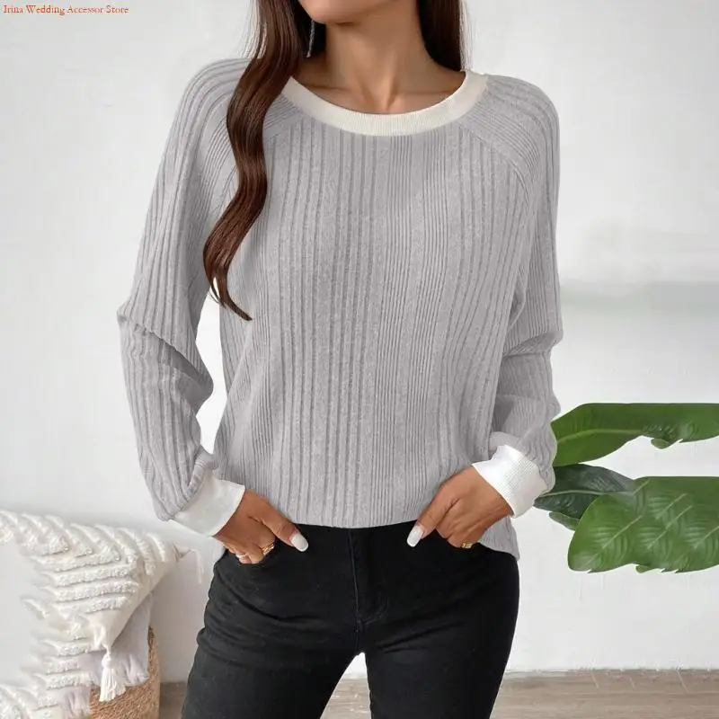 G92D Long Sleeve Shirts for Women Casual Fashion Loose Fit Womens Tops Crewneck Basic Pullover Tunics
