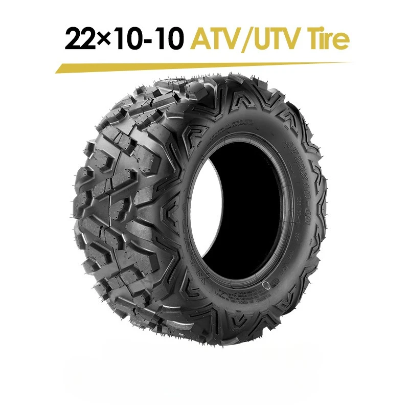 22x10-10 Heavy Duty Off-Road Tires 10 Inch A-Line Pattern Tubeless for Large Dune Buggy Go Kart UTV Reinforced Wear Resistant