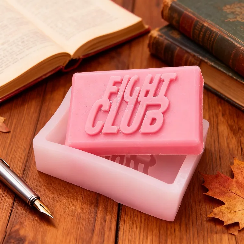 Molde de sabão de silicone quadrado/coração, letras em inglês, faça você mesmo, chocolate, gelo, bolo, kit de cozimento, artefato 3d, gesso, resina, ferramenta de fabricação de velas