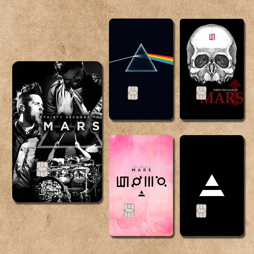 

30 Second To Mars 30STM Card Stickers Credit Visa Debit Bank Charge Card Bus Metro Waterproof Sticker Decal Decoration