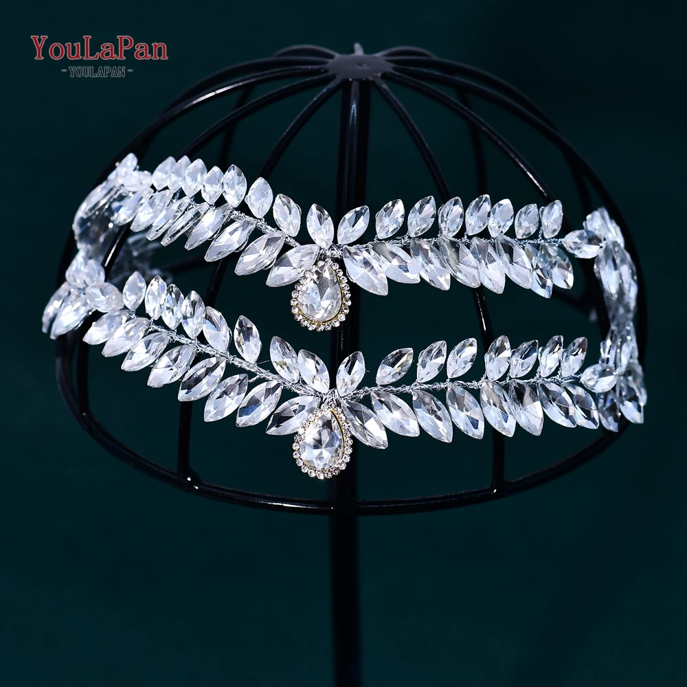 

YouLaPan Rhinestone Headband Wedding Bridal Headwear Fashion Women Hair Accessories Banquet Party Headpiece Holiday Gifts HP938