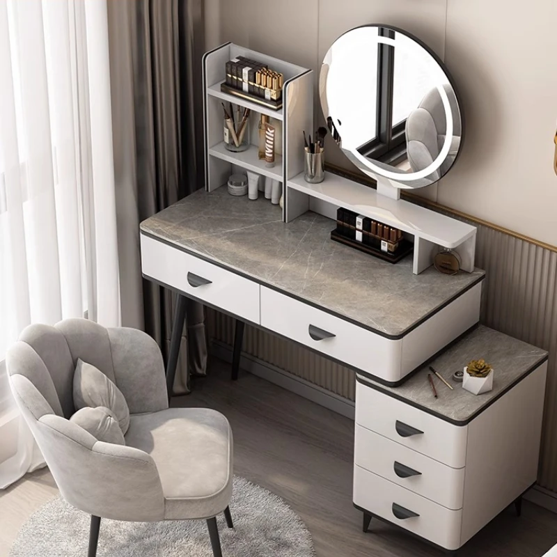 

Туалетный столик для девочек для спальни, туалетные столики для вафеля с зеркалом, комод для комнаты, стоячая шкатулка для драгоценностей, зеркало