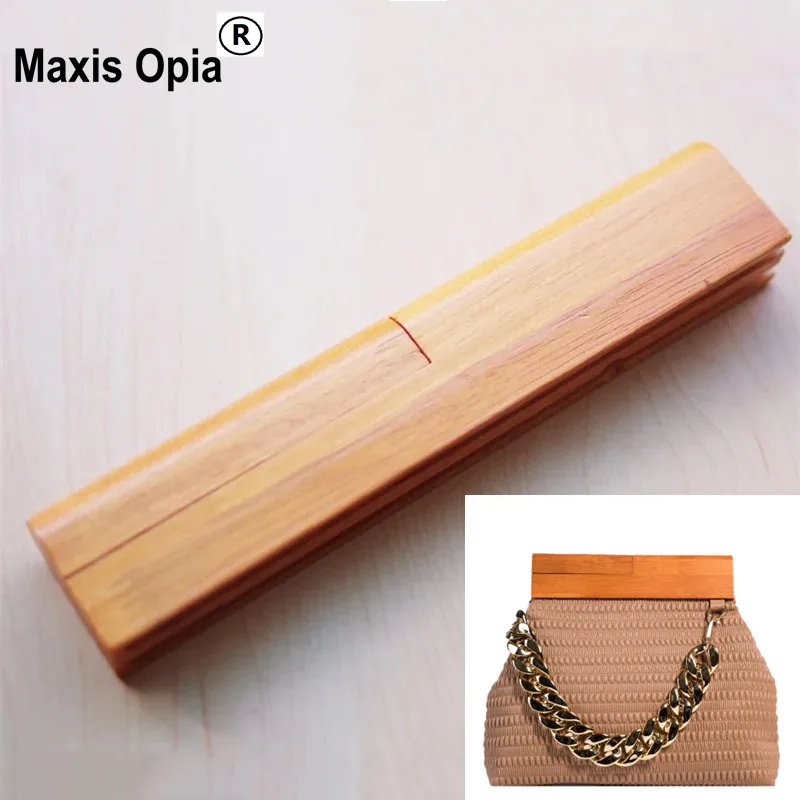 

1 Set 21 Cm Handmade Smooth Factory High Quality Wood Purse Frame Bag Purses Frame Handbag Accessories Obag Wooden Bag Handles